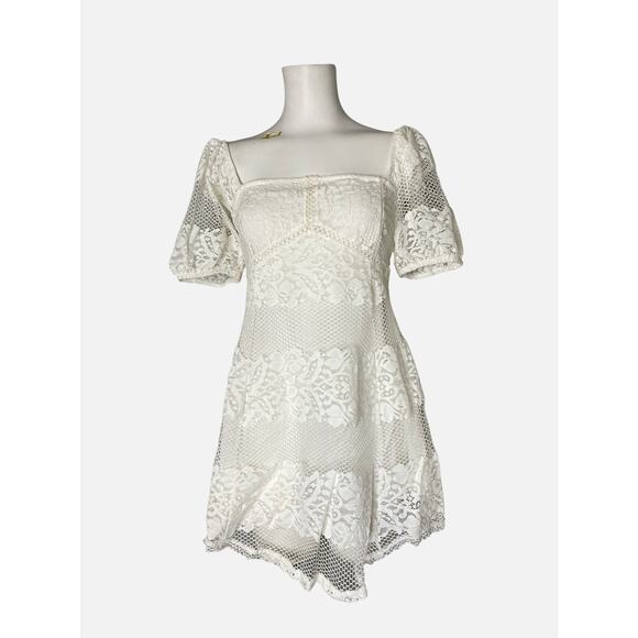 Free People Be Your Baby White Lace Babydoll Dress - Picture 4 of 13